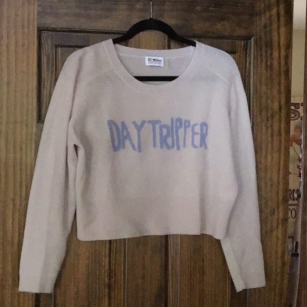 Cropped 27 Miles sweater